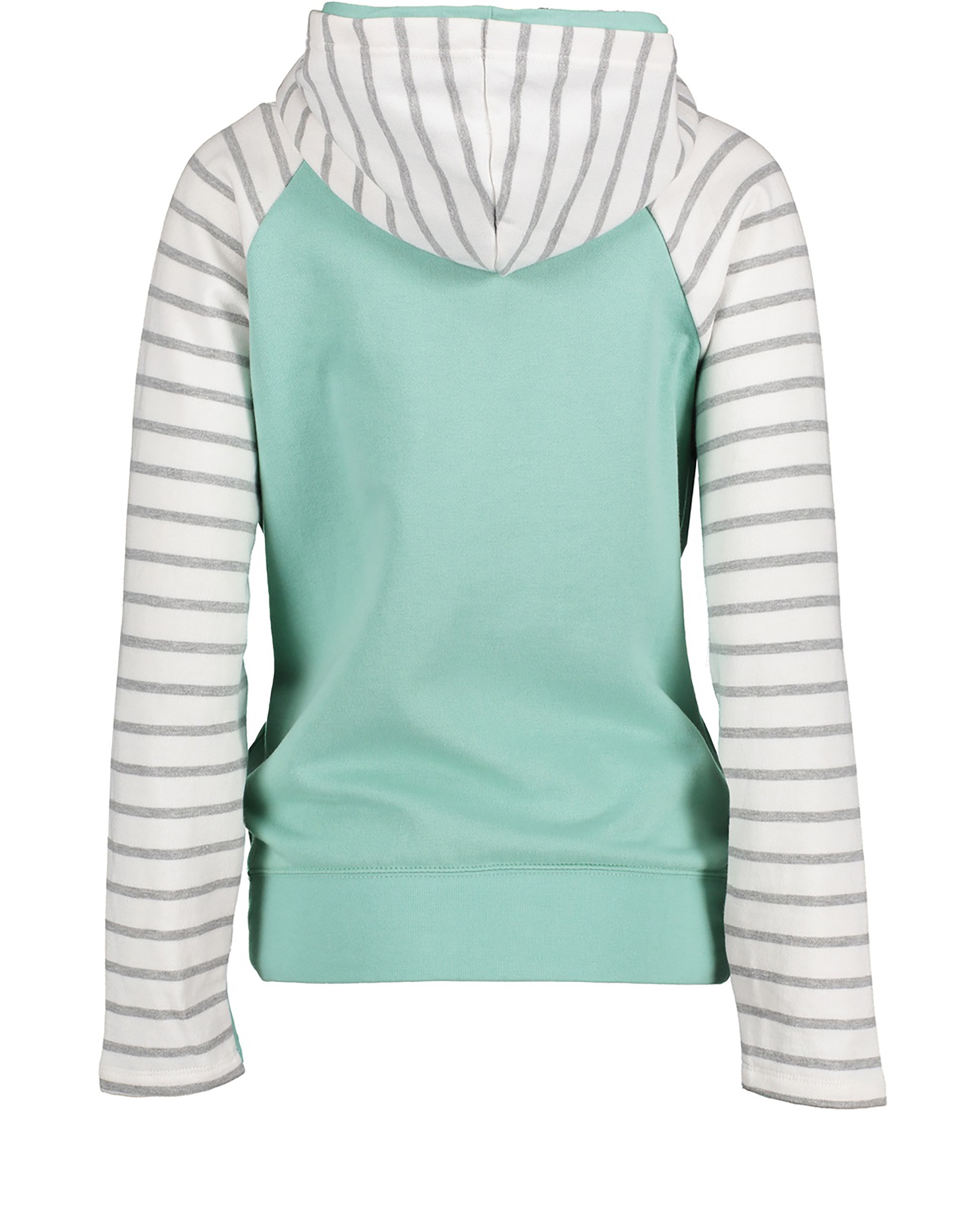 Enza ladies stripe discount double hood pullover